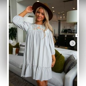 Up For The Journey Embroidered Dress